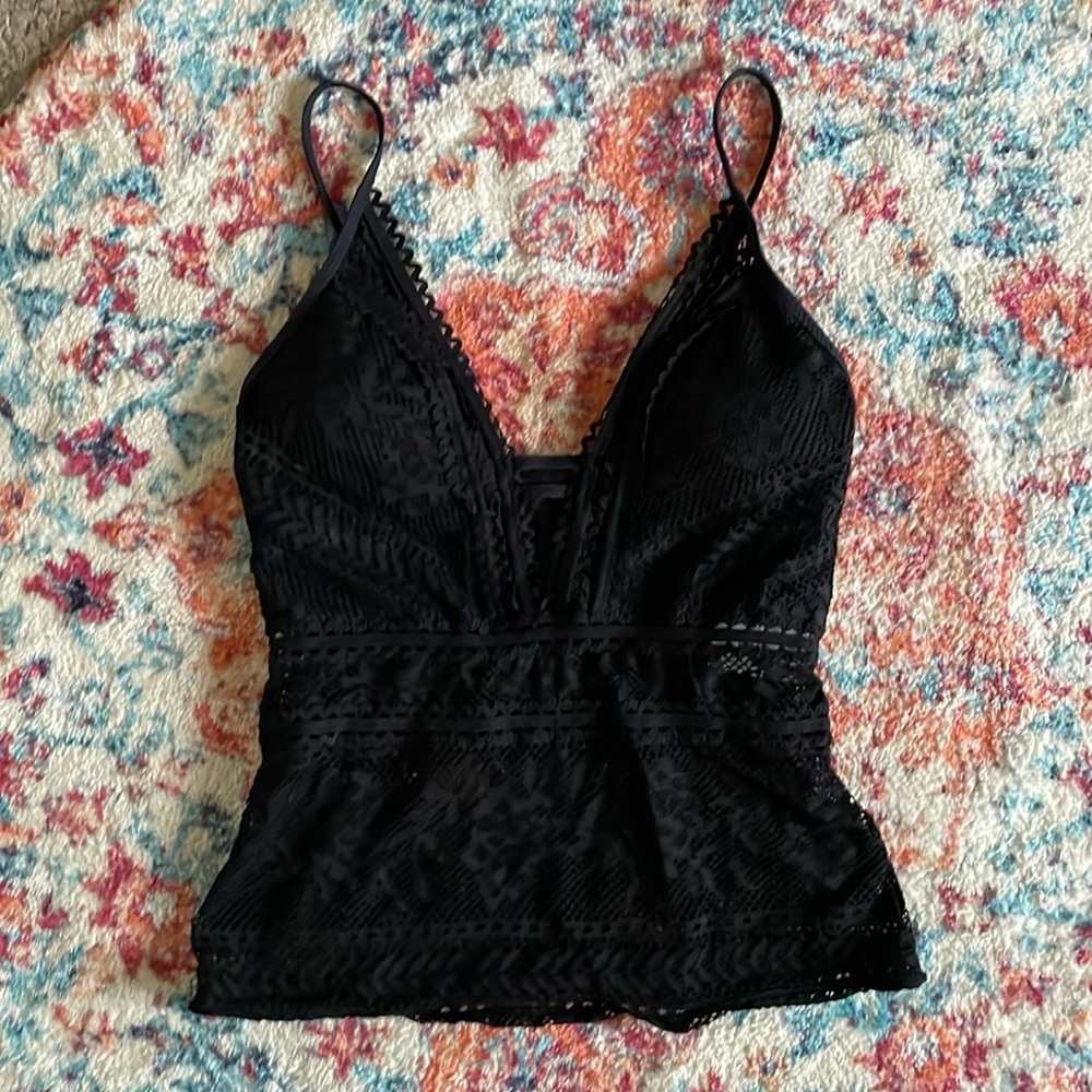 Becca Lace Swim Top M